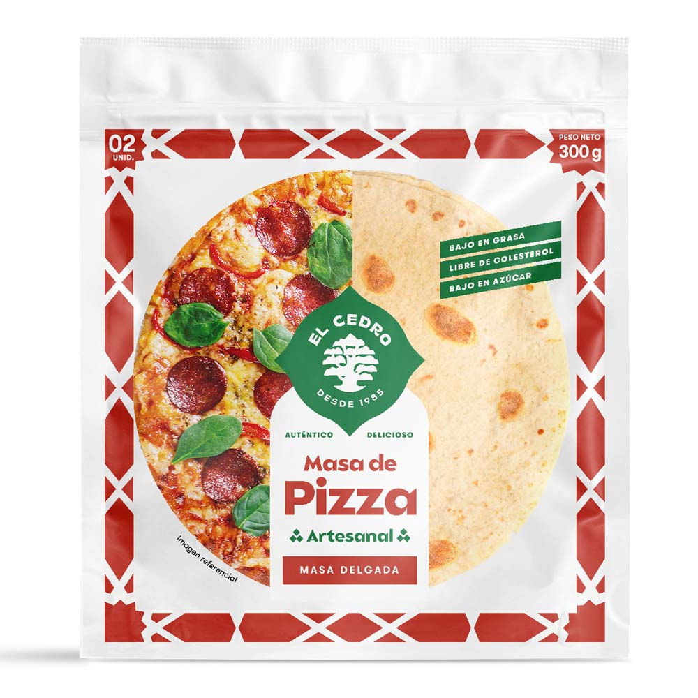 Masa de Pizza Artesanal El Cedro 2un