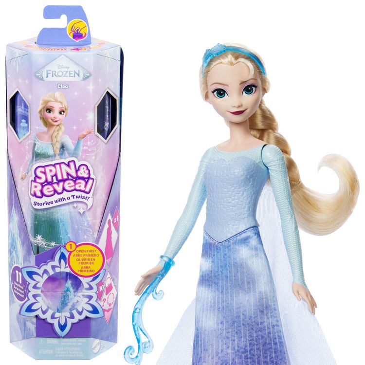 Muñeca Spin Reveal Elsa Disney Frozen