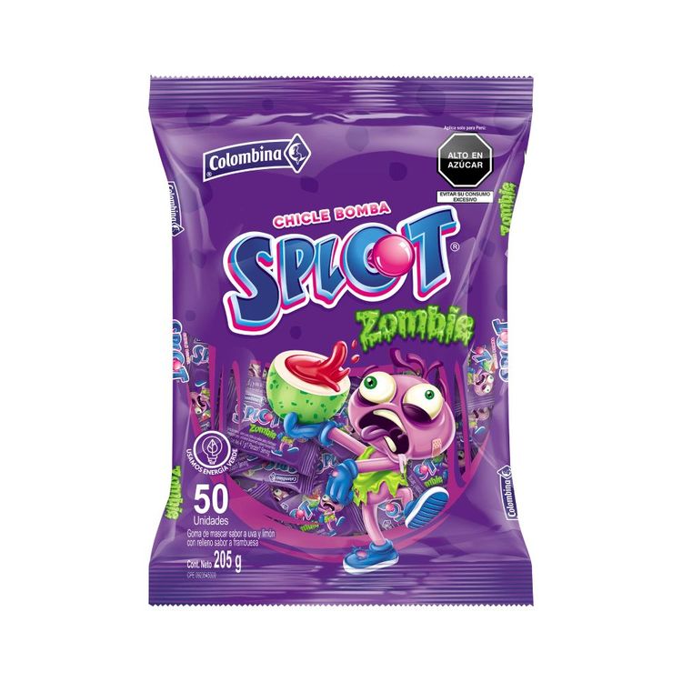 Chicle Bomba Splot Zombie 50un