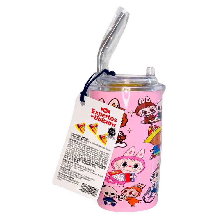 Vaso con Cañita Golosinas Trululu 90g