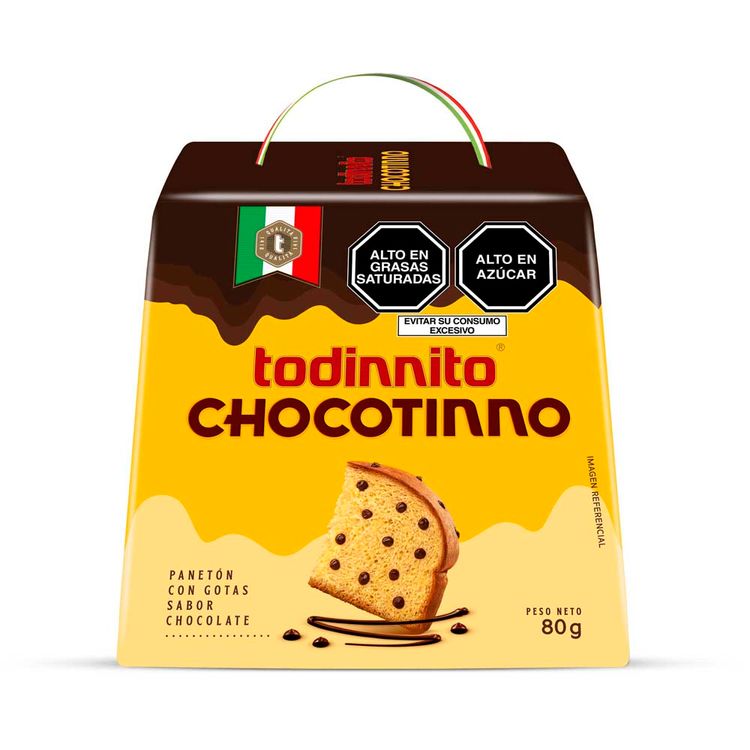 Mini Panetón Todinnito Chocotinno Caja 80g