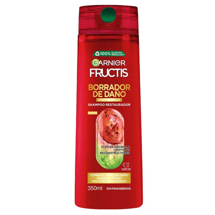 Shampoo Fructis Borrador de Daño Post Química 350ml