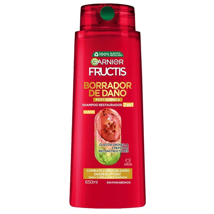Shampoo Fructis Borrador de Daño Post Química 650ml