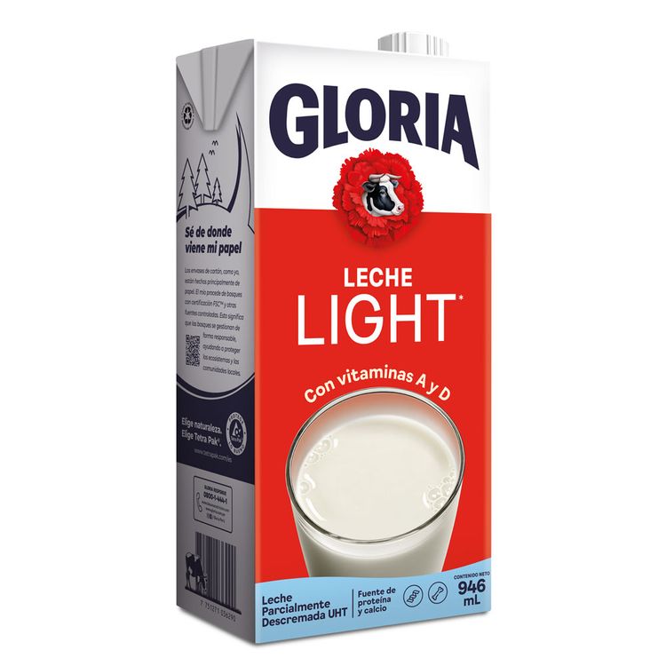 Leche UHT Gloria Light Caja 946ml
