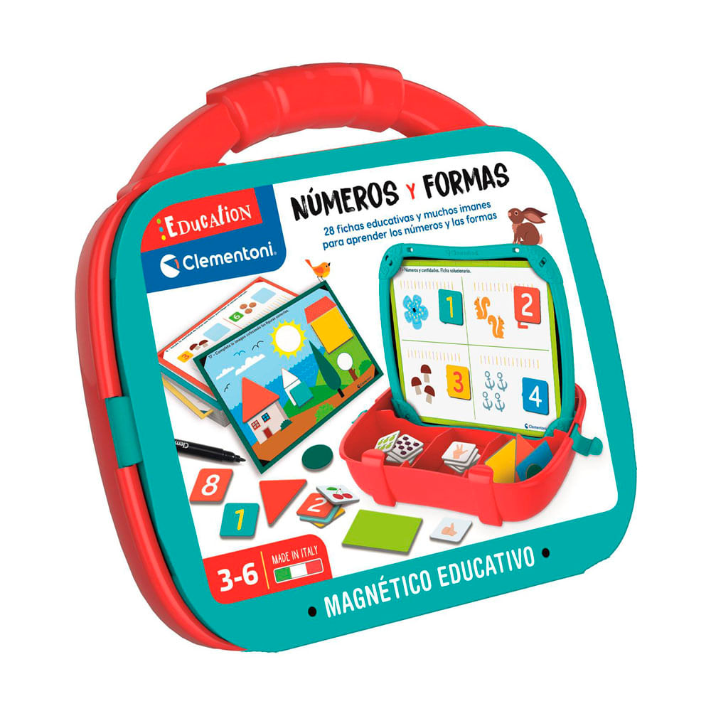 Maletín Clementoni magnético Números y Formas