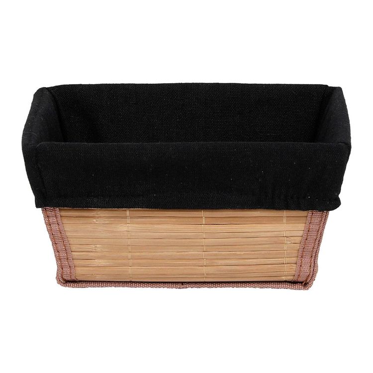CESTA RECT BAMBÚ NEGRO 21X16X11CM CESTA RECT BAMBÚ NEGRO 21X16X11CM