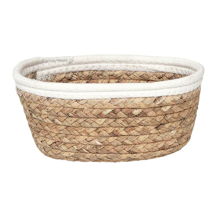 CESTA OVAL NAT BLANCO 21X16X9CM CESTA OVAL NAT BLANCO 21X16X9CM