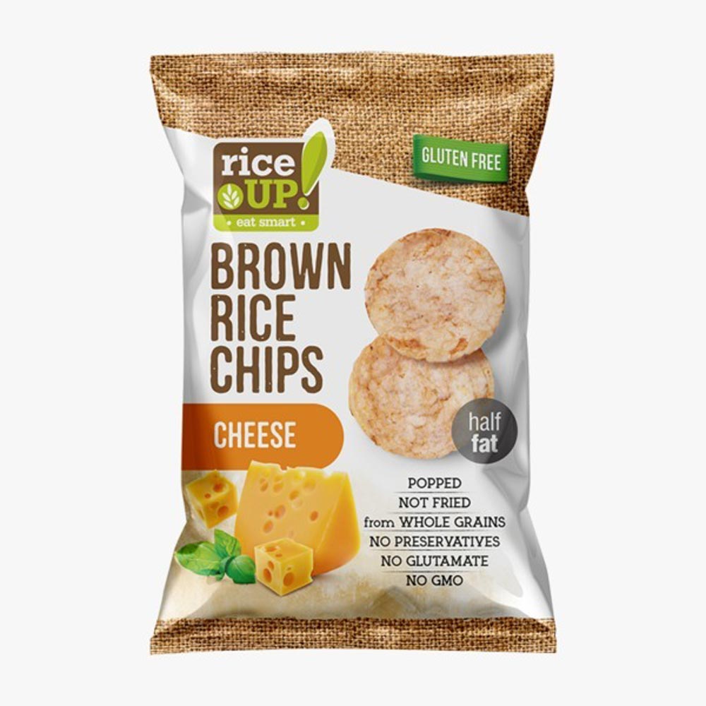 Chips de Arroz Rice Up Sabor Queso 60g
