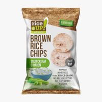 Chips de Arroz Rice Up Sabor Crema y Cebolla 60g