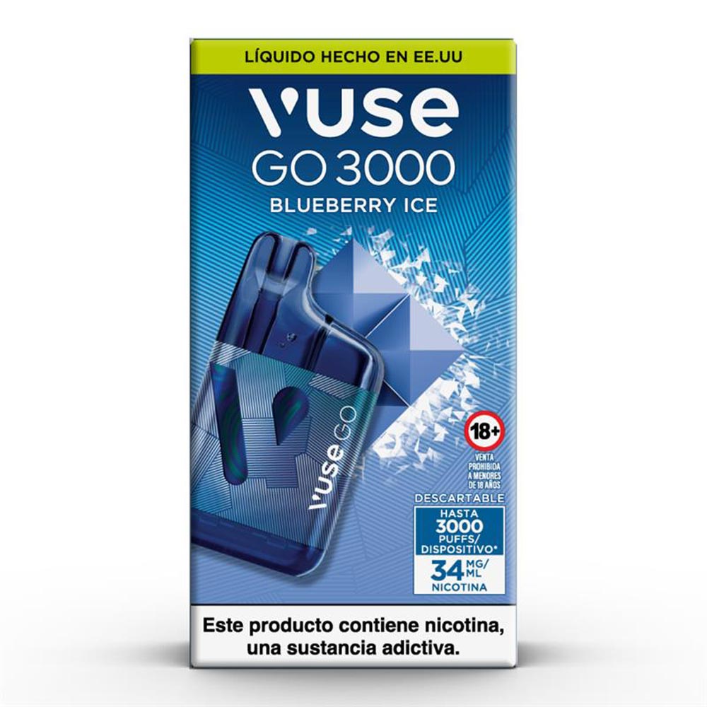 Vapeador Vuse Go Blueberry Ice 3000 Puffs