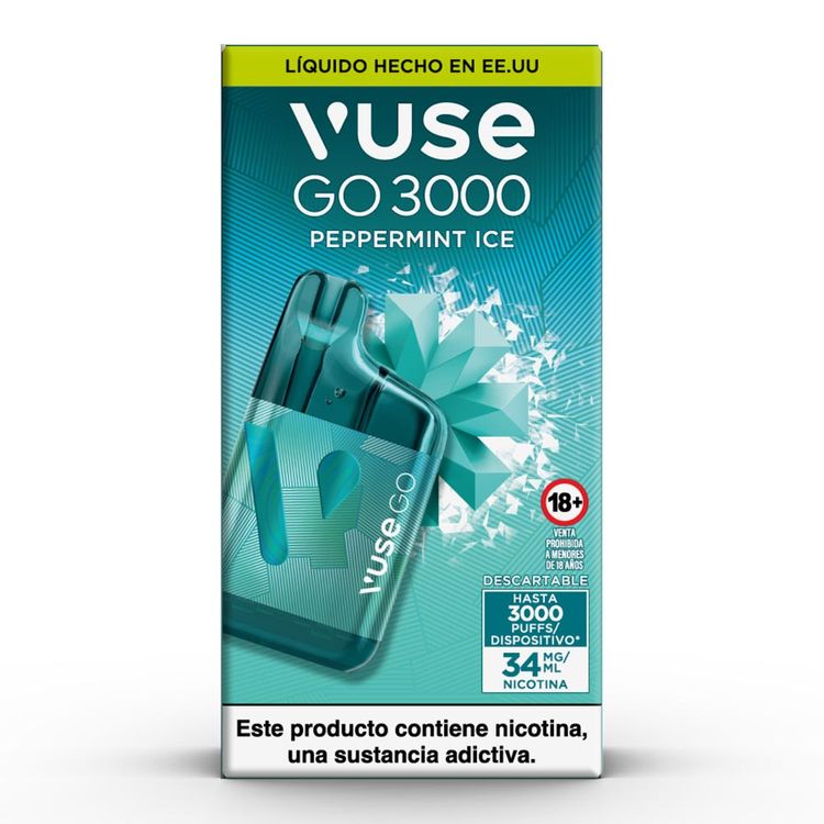 Vapeador Vuse Go Mint Ice 3000 Puffs