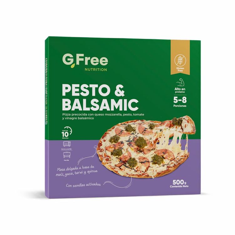 Pizza Precocida Gfree Pesto y Balsámico 500g