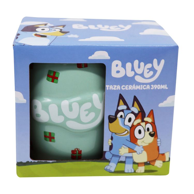 Mug Emboss 400ml Verde Bluey Navidad 2025