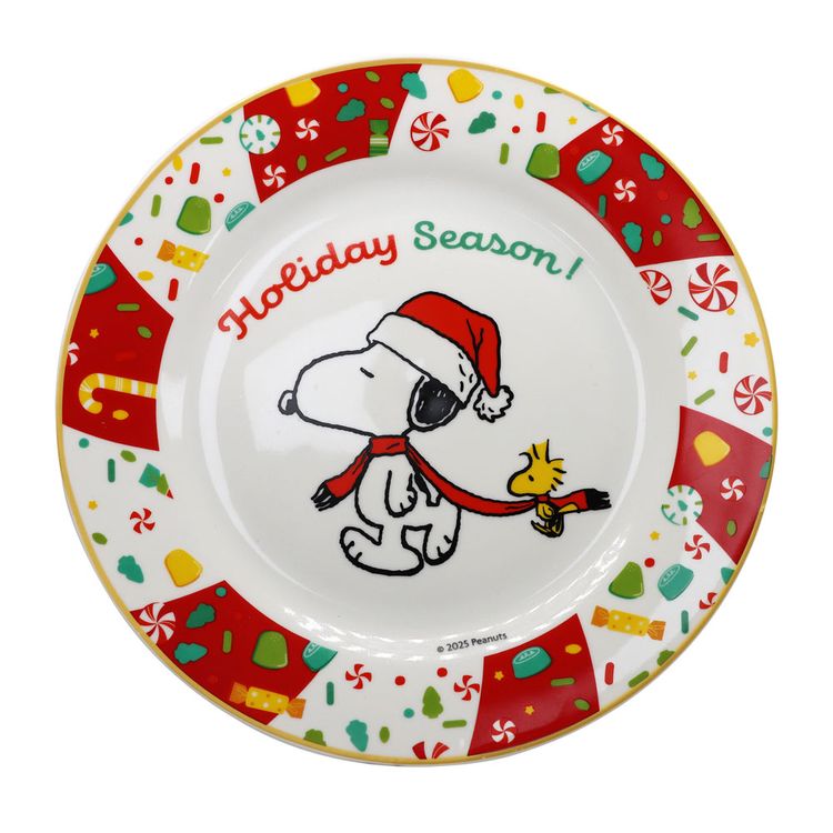 Plato Tendido Snoopy Navidad 2025