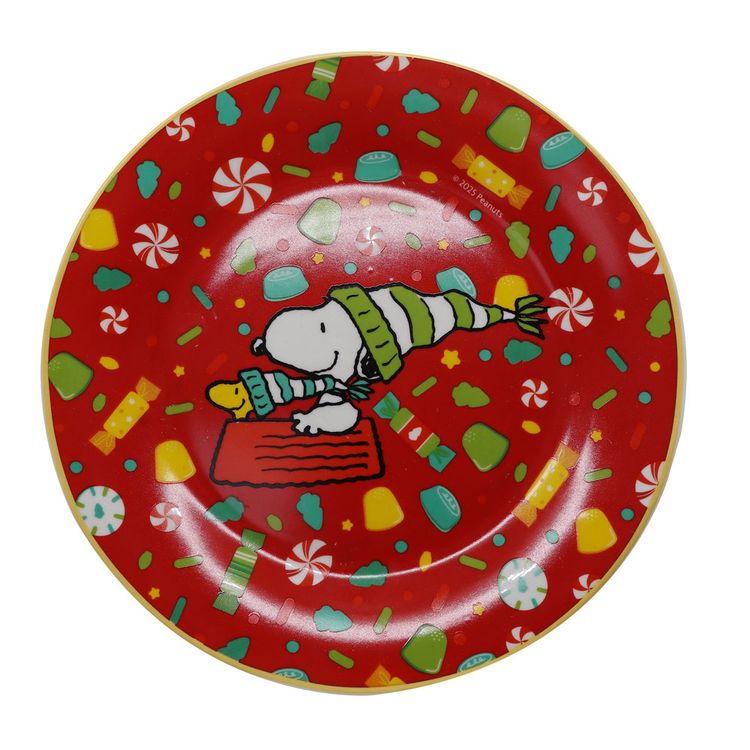 Plato de Postre Snoopy Navidad 2025