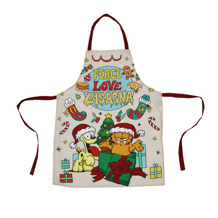 Mandil Impermeable Garfield Navidad 2025