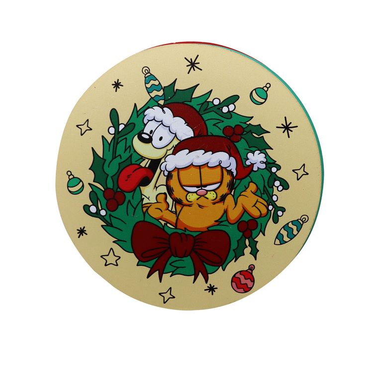 Set de Posavasos x4 Piezas Garfield Navidad 2025 Set de Posavasos x4 Piezas Garfield Navidad 2025