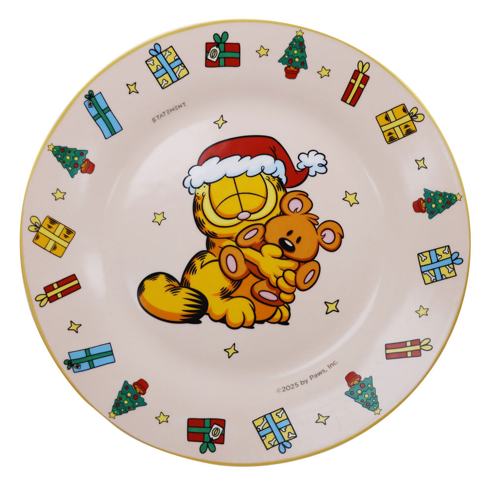 Plato Tendido Garfield Navidad 2025