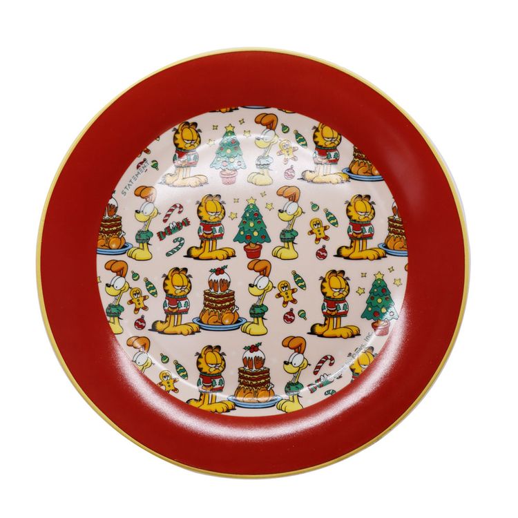 Plato de Postre Garfield Navidad 2025