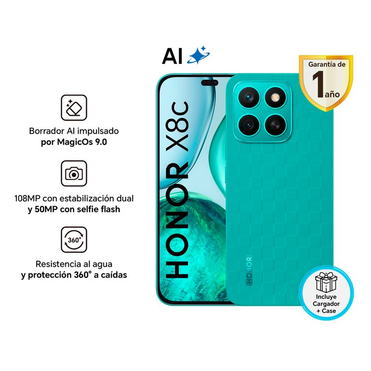 Smartphone Honor X8C 8Gb+256Gb Marrs Green