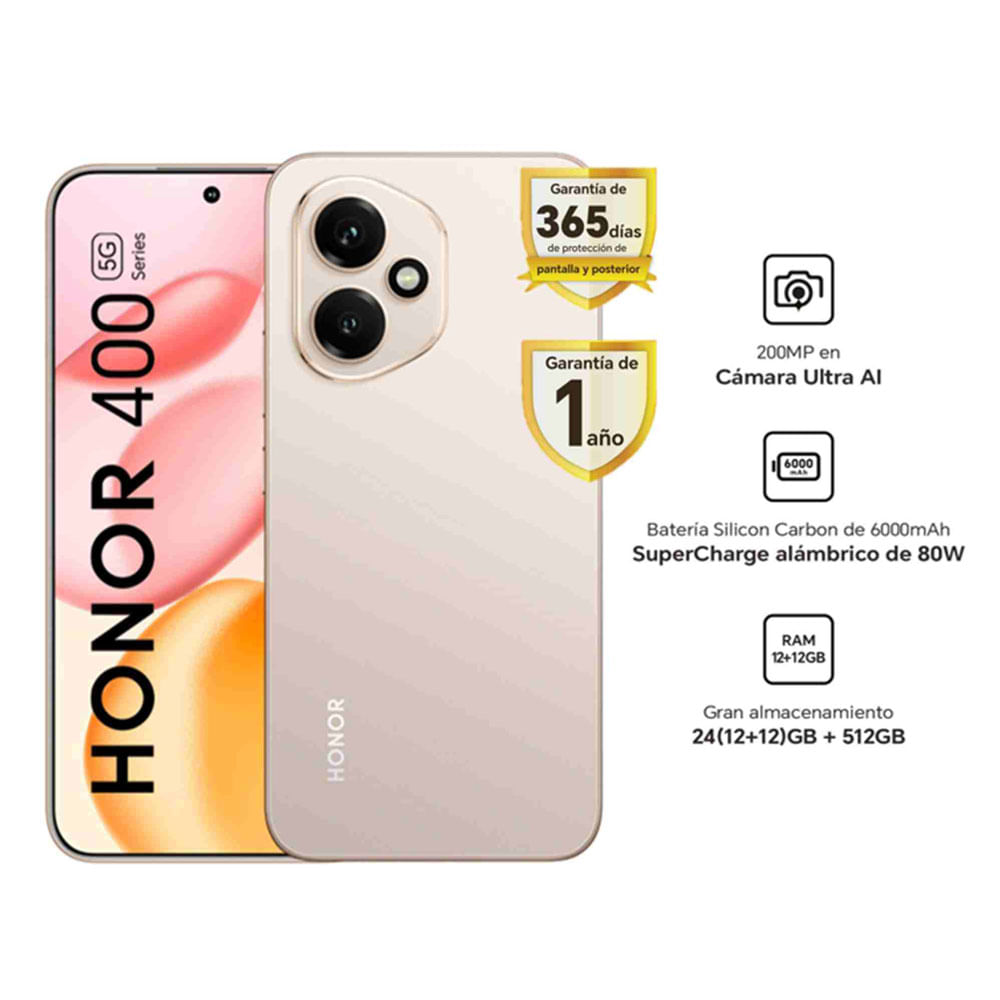 Smartphone Honor 400 12GB+512GB Desert Gold