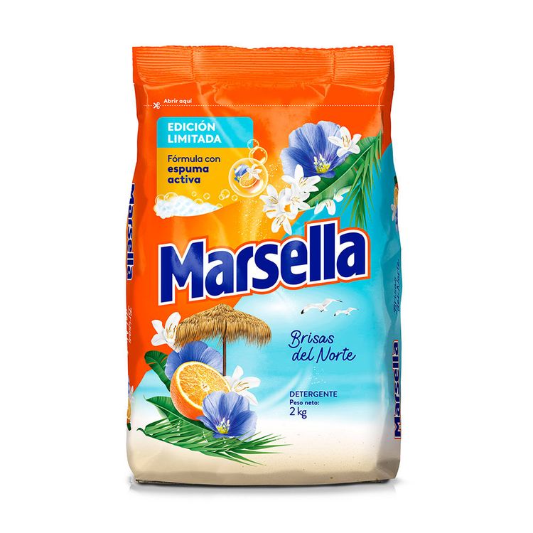 Detergente en Polvo Marsella Brisas del Norte 2kg