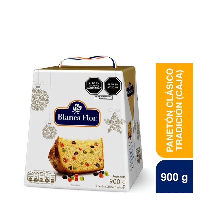 Panetón Blanca Flor Caja 900g