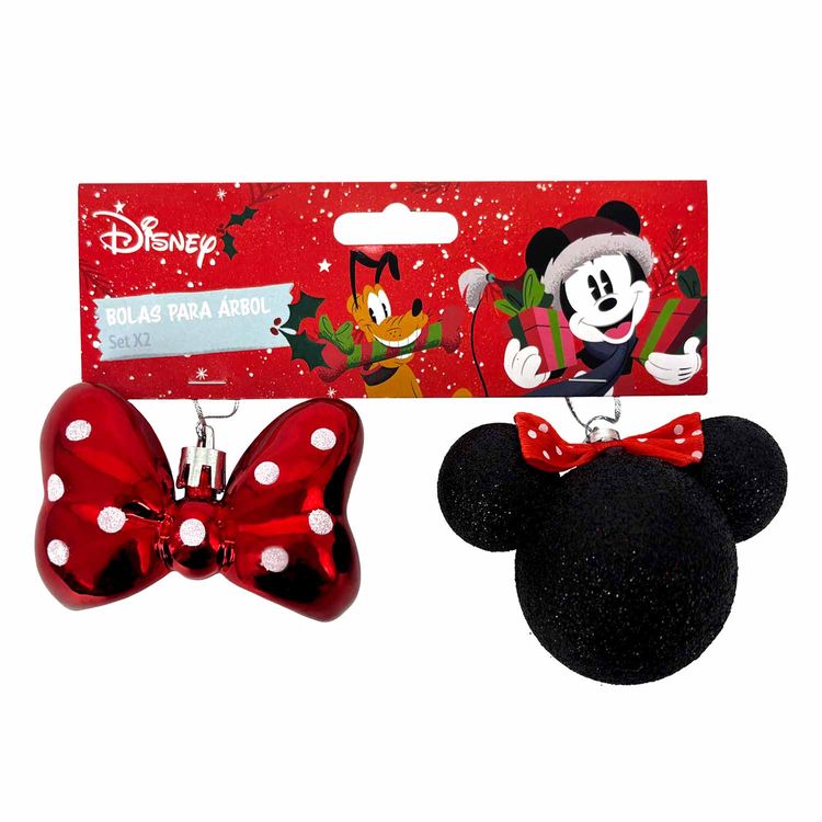 Set 2 Esferas Navideñas Minnie