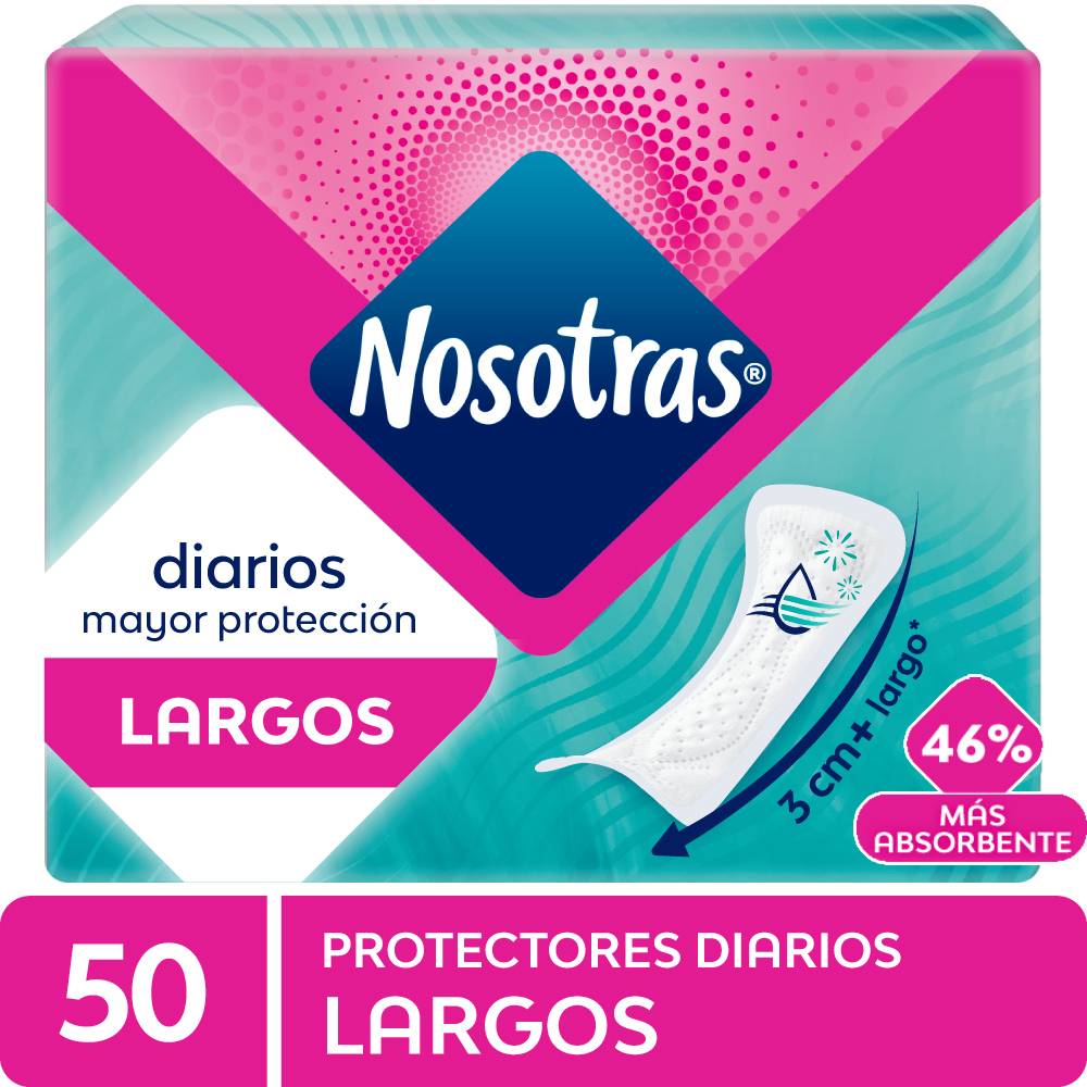 Protectores Diarios Nosotras Largos 50un