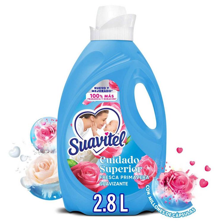 Suavizante de Telas Suavitel Cuidado Superior Fresca Primavera 2.8L