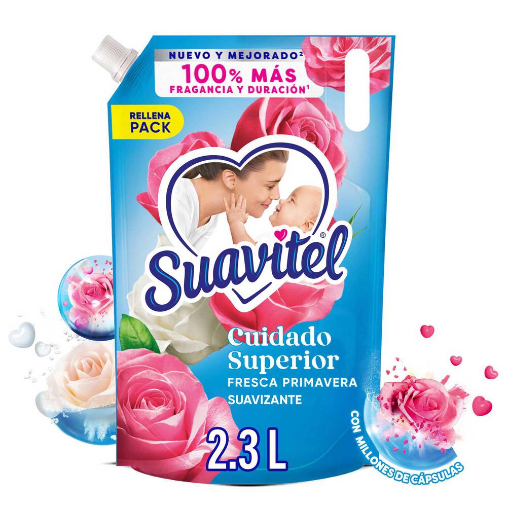 Suavizante de Telas Suavitel Cuidado Superior Fresca Primavera 2.3L