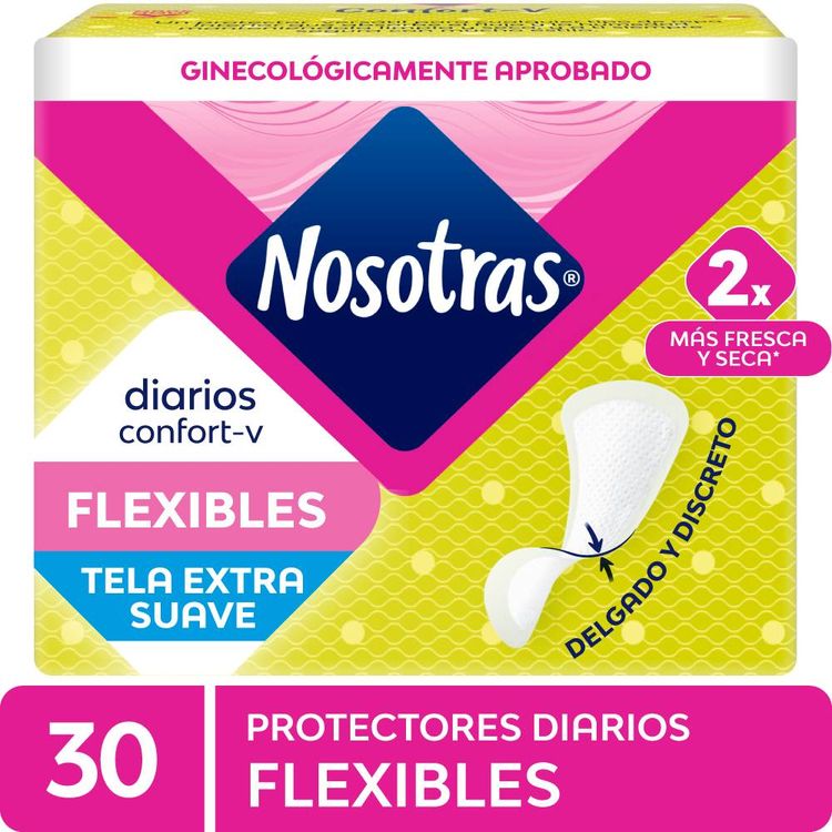 Protectores Diarios Nosotras Multiforma Flexibles 30un