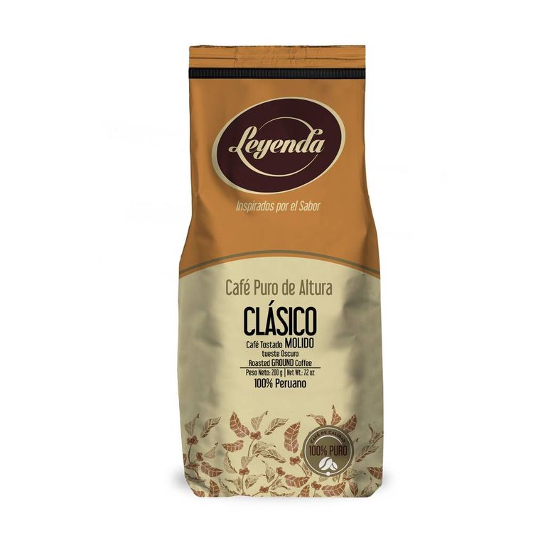 Café Molido Leyenda Clásico Tueste Oscuro 200g