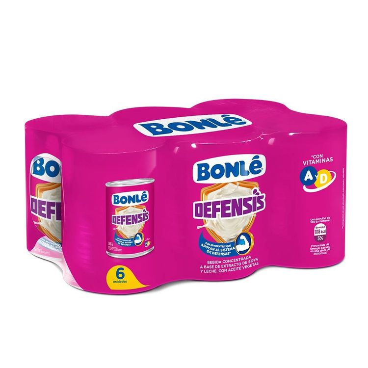 Sixpack Mezcla Láctea Bonlé Defensis Lata 395g