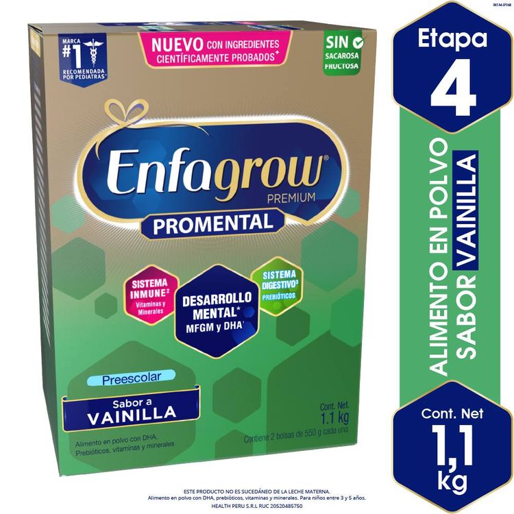 Alimento Lácteo Enfagrow Premium Promental Preescolar Vainilla 1.1kg