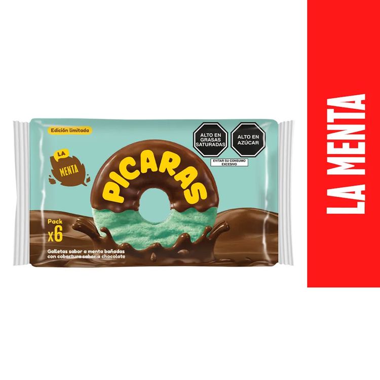 Sixpack Galletas Pícaras La Menta 38g