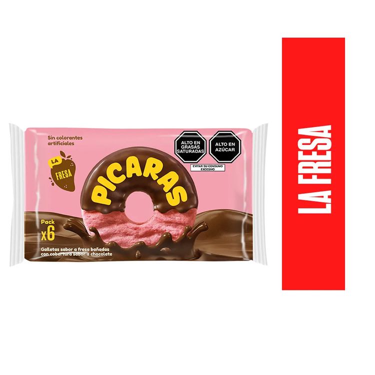 Sixpack Galleta Pícaras La Fresa 38g