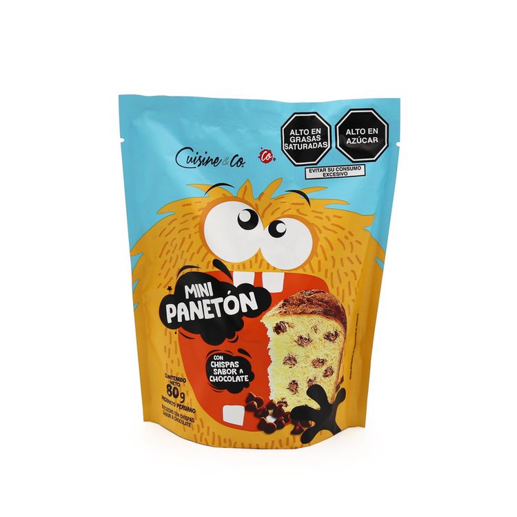 Mini Panetón con Chispas Sabor Chocolate Cuisine & Co Doypack 80g