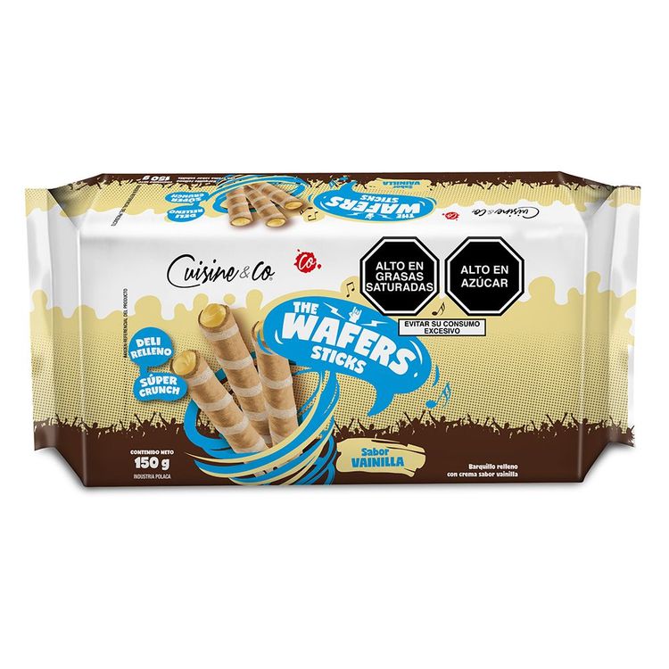 Wafer Stick Cuisine & Co Sabor Vainilla 150g