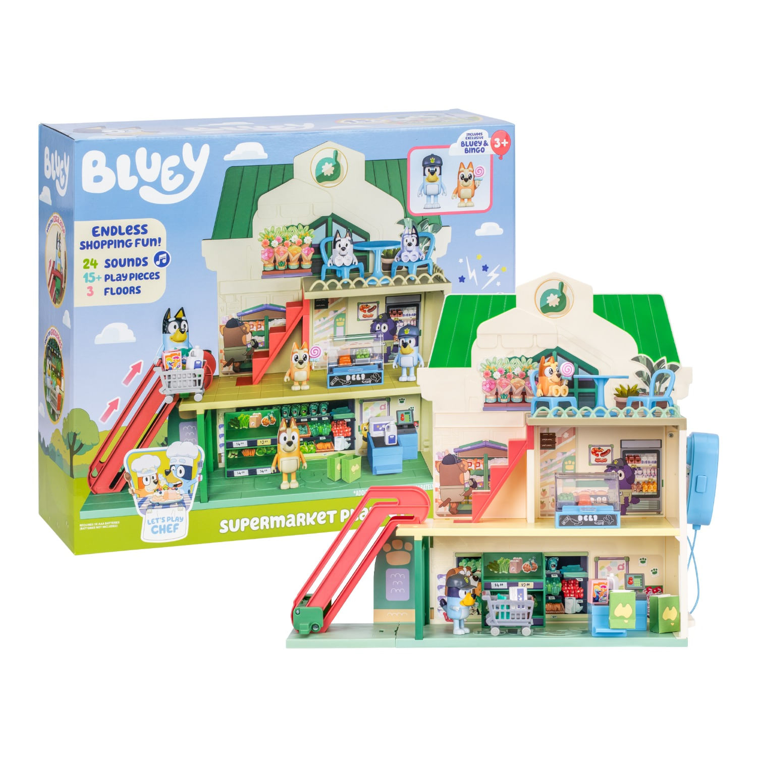 Set de Juego Bluey Supermercado Con Sonidos