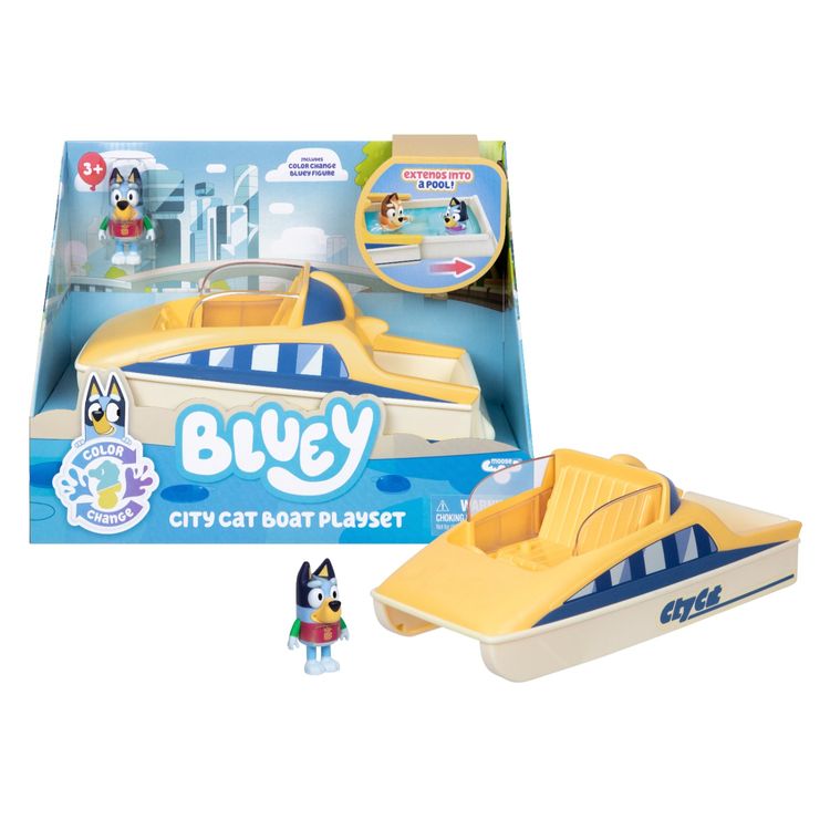 Set Yate y Figura Bluey con Cambio de Color