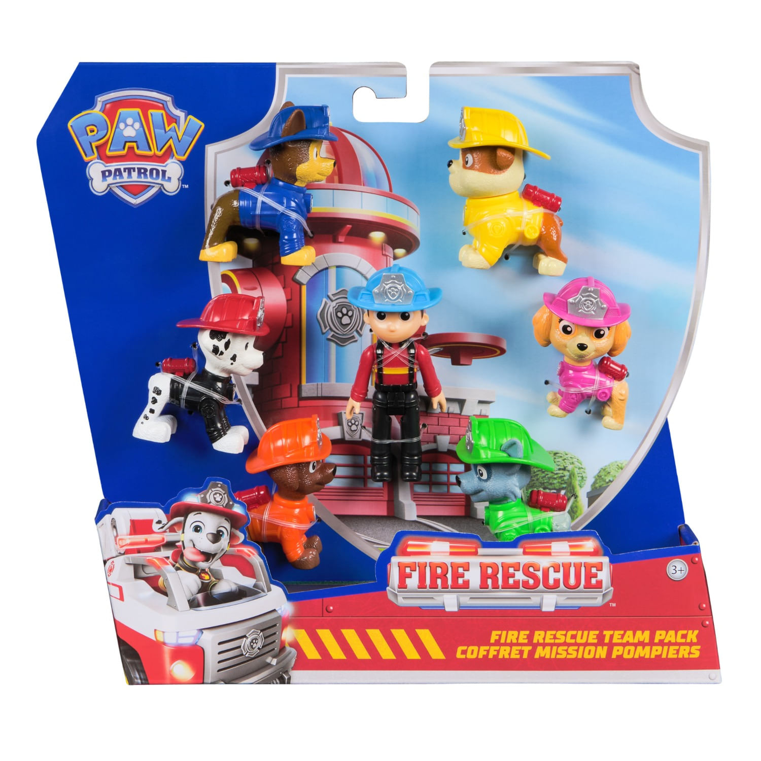 Set de 7 Figuras Paw Patrol Fire Rescue
