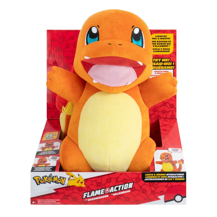 Peluche Charmander con Luces y Sonido 25cm