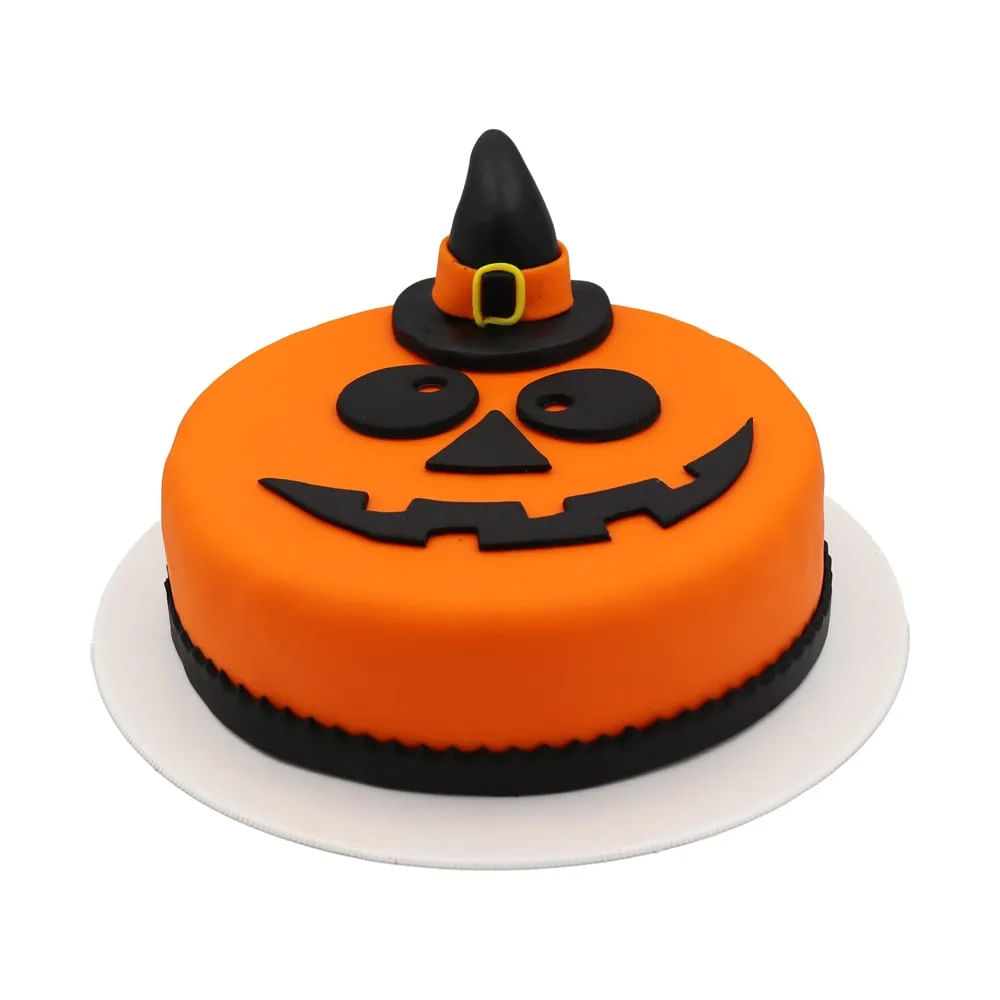 Torta 2D Halloween Calabaza 10 Porciones