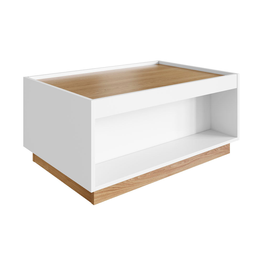 Mesa Centro Ailín 40.6x80x54cm Blanco/Natural