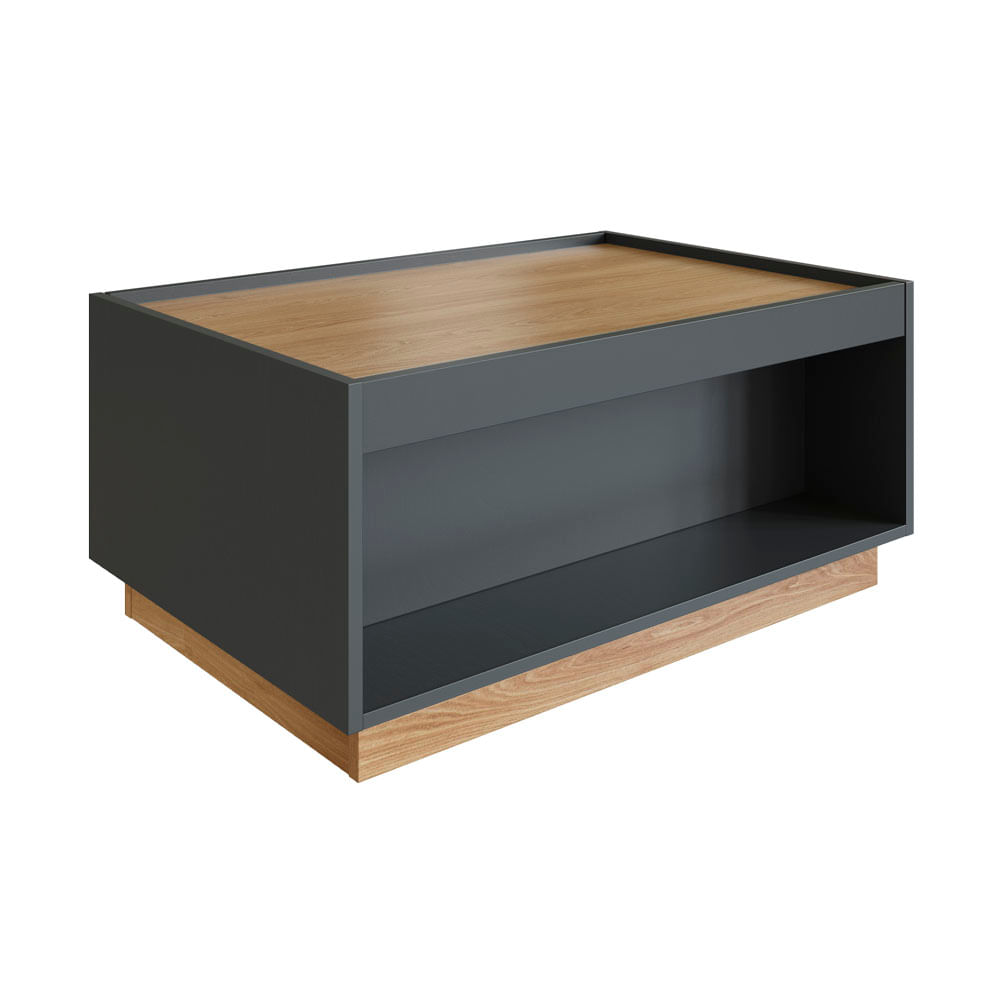 Mesa Centro Ailín 40.6x80x54cm Negro/Natural