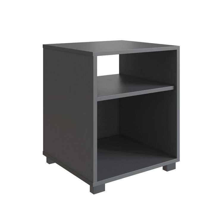 Velador 1 Cajón Prince 51.3x38.5x36.3cm Negro