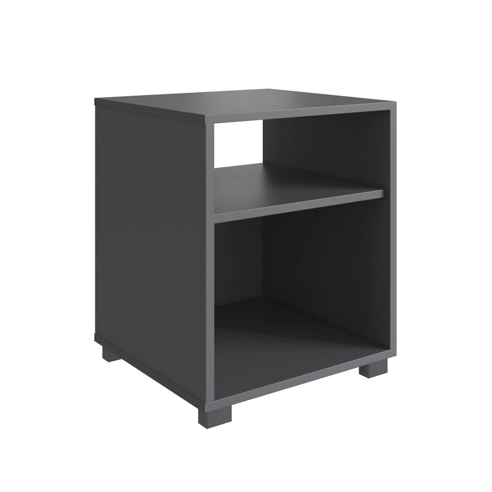 Velador 1 Cajón Prince 51.3x38.5x36.3cm Negro