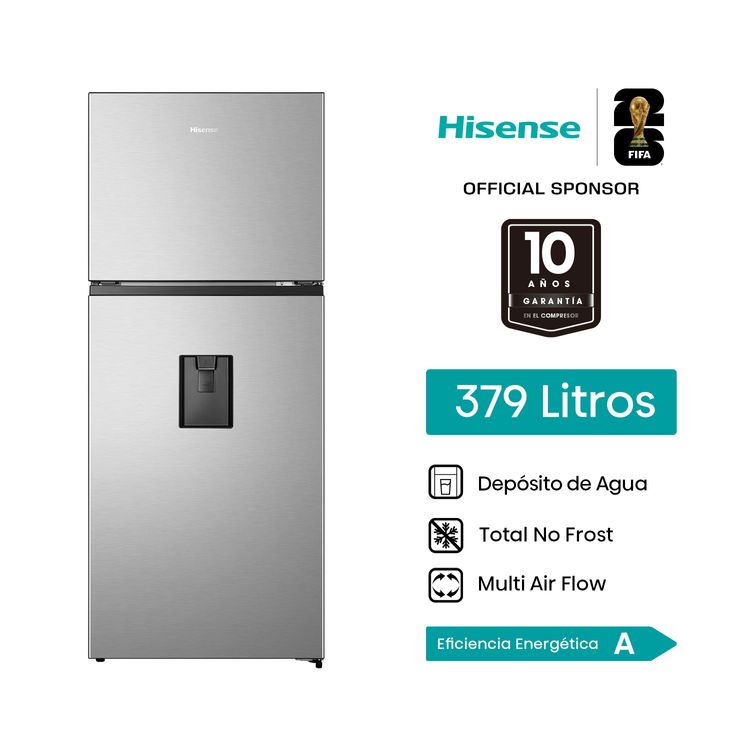 Refrigeradora Hisense Top Mount 379L BCD-375W