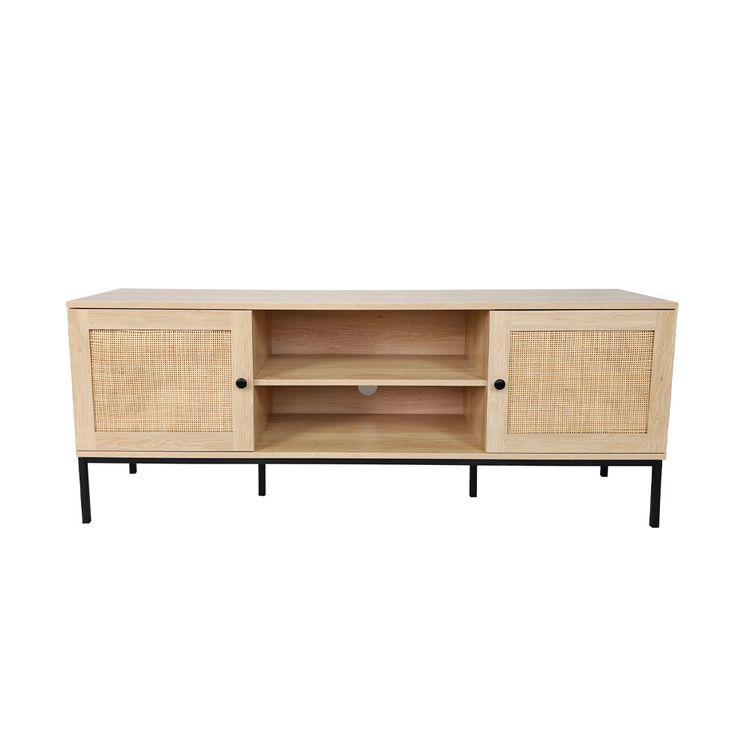 Rack Tv M+Design Rattan con Metal Bali 150x39.7x58cm Rattan